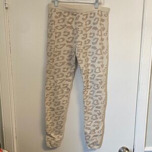 Barefoot Dreams Leopard Print Leggings - Cream and Tan